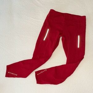 Athleta Ranier Tights - Clover Red NWOT